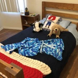 kid's bedroom dressed fro new family to move in